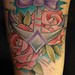 Tattoos - Girly Traditional Anchor and Roses - 50003